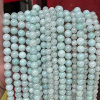 perle en jadéite , jade, Rond, poli, DIY & normes différentes pour le choix, Vendu par brin[