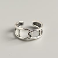 Sterling Silver Finger Ring, 925 Sterling Silver, fashion jewelry & for woman & hollow, 9.3mm, Inner Approx 17.5mm 