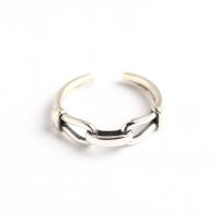 Sterling Silver Finger Ring, 925 Sterling Silver, fashion jewelry & for woman & hollow, 5.5mm, Inner Approx 17.5mm 