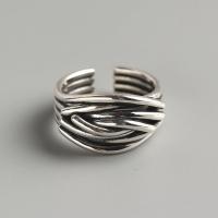 Sterling Silver Finger Ring, 925 Sterling Silver, fashion jewelry & for woman, 13mm, Inner Approx 16.5mm 