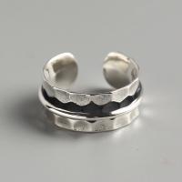 Sterling Silver Finger Ring, 925 Sterling Silver, Antique finish, fashion jewelry & for woman, 8.5mm, Inner Approx 16.5mm 