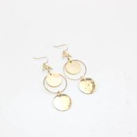 Freshwater Shell Earring, Brass, with Shell, fashion jewelry & for woman, 70mm [