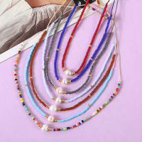 Bracelets de perles en verre  , Seedbead, avec perle d'eau douce cultivée, styles différents pour le choix & pour femme, plus de couleurs à choisir Environ 26 cm, Vendu par PC[