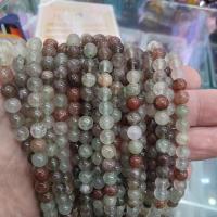 Rutilquarz Perlen, Rutilated Quarz, rund, DIY & verschiedene Größen vorhanden, keine, verkauft von Strang