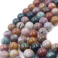 Natural Ocean Agate Beads, Round, polished, DIY multi-colored Approx 37 cm 
