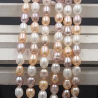 Perlas Arroz Freshwater, Perlas cultivadas de agua dulce, Bricolaje, más colores para la opción, 5-6mm, longitud:aproximado 36 cm, Vendido por Sarta
