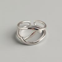 Sterling Silver Finger Ring, 925 Sterling Silver, fashion jewelry & for woman & hollow, 12.5mm, Inner Approx 16.2mm 