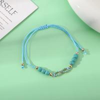 Zinc Alloy Turquoise Bracelets, with turquoise, Adjustable & for woman & enamel, green [