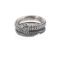 Titanium Oval Chain, Titanium Steel, with Resin, Snake, punk style & Unisex original color, 12.7mm, US Ring [