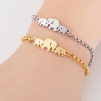 Titane bracelet en acier et bracelet, Acier titane, éléphant, Placage, unisexe, plus de couleurs à choisir, 29mm Environ 18 cm, Vendu par PC