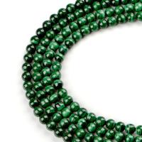 Perles en Malachite naturelle, Rond, DIY, vert, 10mm Environ 400 mm, Vendu par brin