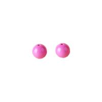 Solid Color Resin Beads, Round, DIY 