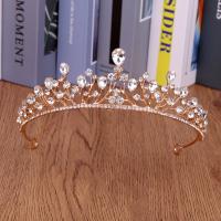Bridal Tiaras, Zinc Alloy, with Crystal, plated, fashion jewelry & for woman & with rhinestone 