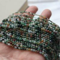 Perle agate indienne naturelle , DIY & normes différentes pour le choix, vert Environ 38 cm, Vendu par brin