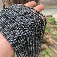 Schneeflocke Obsidian Perlen, DIY & verschiedene Größen vorhanden, schwarz, Länge:ca. 38 cm, verkauft von Strang