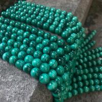 Natürliche Malachit Perlen, DIY, grün, 8mm, Länge:ca. 39 cm, ca. 45PCs/Strang, verkauft von Strang