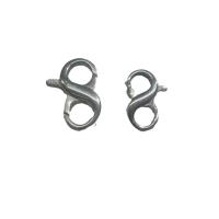 Sterling Silver Lobster Claw Clasp, 925 Sterling Silver, Number 8, DIY silver color [