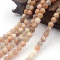 Sonnenstein Perle, rund, natürlich, DIY & verschiedene Größen vorhanden, Länge:ca. 38 cm, verkauft von Strang