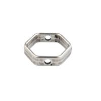 Perles de cadre en laiton, cupronickel, hexagone, DIY Environ 1mm, Vendu par PC