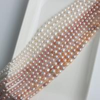 Rice Cultured Freshwater Pearl Beads, DIY 4-9mm Approx 40 cm 