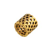 Large Hole Brass Beads, Cupronickel, DIY, golden Approx 6mm [