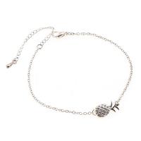 Fashion Zinc Alloy Bracelets, with 5cm extender chain, Pineapple, plated, fashion jewelry & for woman Approx 17 cm 
