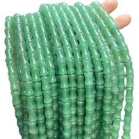 Green Aventurine Bead, Bamboo, polished, DIY Approx 35-38 cm 