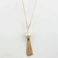 Plastic Pearl Necklace, Zinc Alloy, with Plastic Pearl, fashion jewelry & for woman Approx 31.49 Inch 