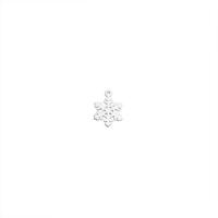Sterling Silver Pendants, 925 Sterling Silver, Snowflake, polished, DIY, silver color 