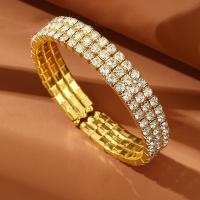 Fashion bracelet en alliage Zinc, alliage de zinc, bijoux de mode & styles différents pour le choix & pavé de micro zircon & pour femme, Vendu par PC