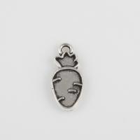 Zinc Alloy Food Pendant, Carrot, plated, DIY Approx 0.6mm 
