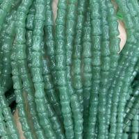 Grün Aventurin Stein Perlen , Grüner Aventurin, Bambus, poliert, DIY & verschiedene Größen vorhanden, grün, Länge:ca. 38 cm, verkauft von Strang