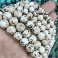 Perles en Turquoise synthétiques, Rond, DIY & normes différentes pour le choix, plus de couleurs à choisir, Vendu par brin[