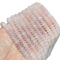 Natural Rose Quartz Beads, Abacus, polished, DIY, 8x4-5mm, Approx 