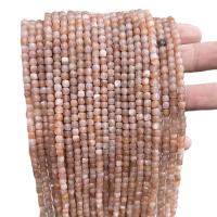 Sonnenstein Perle, Quadrat, poliert, DIY, 4-5mm, 70-90PCs/Strang, verkauft von Strang