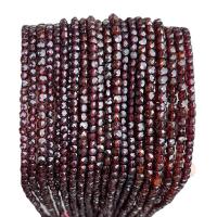 Natural Garnet Beads, Square, polished, DIY, 4-5mm, 70- 