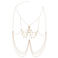 Body Chain Jewelry, Zinc Alloy, with 20cm extender chain, plated, fashion jewelry & for woman Approx 63 cm 