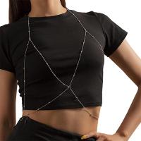 Body Chain Jewelry, Zinc Alloy, with 25,10cm extender chain, plated, fashion jewelry & for woman Approx 95 cm, Approx 83 cm 