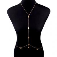 Body Chain Jewelry, Zinc Alloy, with 10cm extender chain, plated, fashion jewelry & for woman Approx 40 cm 