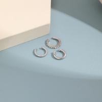 Zinc Alloy Clip Earring, three pieces & with rhinestone 