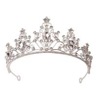 Bridal Tiaras, Zinc Alloy, fashion jewelry & for woman & with rhinestone Inner Approx 145mm [