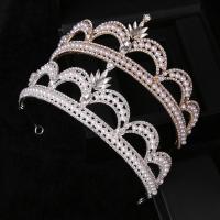 Bridal Tiaras, Zinc Alloy, with Plastic Pearl, fashion jewelry & for woman & with rhinestone Inner Approx 155mm 