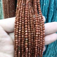 Goldstein Perlen, Goldsand, DIY & verschiedene Größen vorhanden, keine, Länge:ca. 38 cm, verkauft von Strang