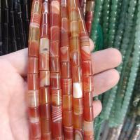Natural Lace Agate Beads, DIY, orange Approx 38 cm 