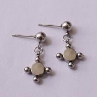 Stainless Steel Drop Earring, 304 Stainless Steel, plated, Unisex, original color, 6*3mm 