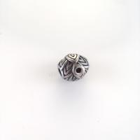 Stainless Steel Beads, 304 Stainless Steel, DIY & blacken, original color Approx 3.4mm [