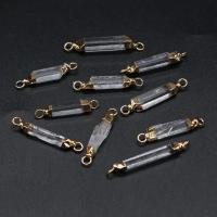 Gemstone Connector, Gemstone Chips, with Brass, gold color plated, DIY 