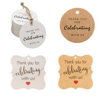 Label Tag, Kraft, printing, DIY & with letter pattern [
