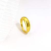 Brass Finger Ring, real gold plated, for woman 