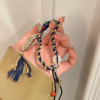 Nylon Cord Bracelets, Zinc Alloy, with Nylon Cord & Wood, fashion jewelry 16cm 